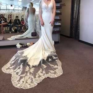 Brand new wedding dress never worn with tags